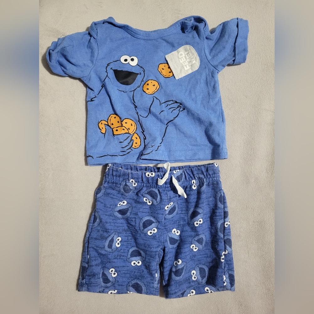 Sesame street cookie monster set